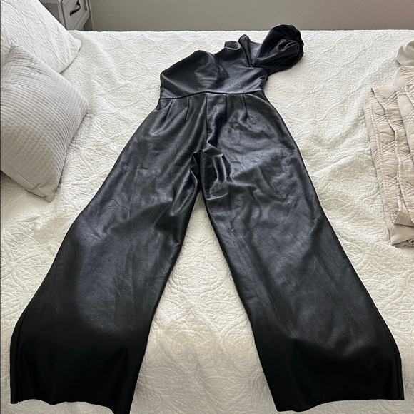 Sachin + Babi Jagger Black One-Shoulder Jumpsuit - Picture 9 of 9